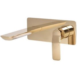 Misturador Monocomando para Lavatório de Parede Rainbow Gold