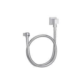 Kit Flexível Quadrado com Suporte para Ducha Manual Cromado