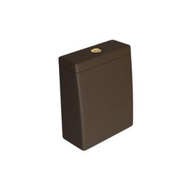 Caixa Acoplada com Acionamento Duo Lk Marrom Fosco e Gold - CD.23F.GL.22