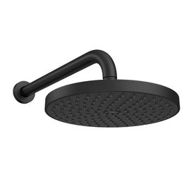 Chuveiro de Parede Redondo Com Tubo Flex Max Black Matte