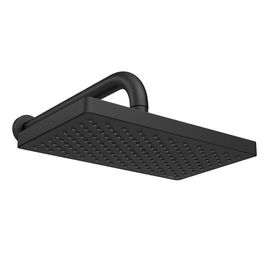 Chuveiro De Parede Retangular Com tubo Flex Max Black Matte