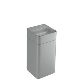 Cuba de Piso Quadrada Cinza Fosco - LC.28.86