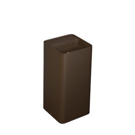 Cuba de Piso Quadrada Marrom Fosco - LC.28.22