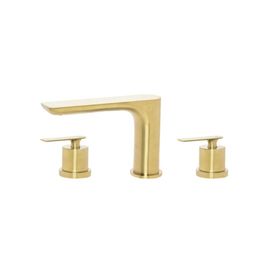 Misturador para Lavatório de Mesa Bica Baixa Rainbow Brushed Gold