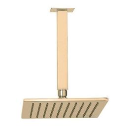 Chuveiro com Tubo de Teto  Rainbow Gold