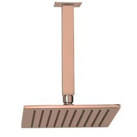 Chuveiro com Tubo de Teto  Rainbow Rose Gold