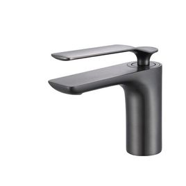 Misturador Monocomando para Lavatório de Mesa Bica Baixa Rainbow Gunmetal