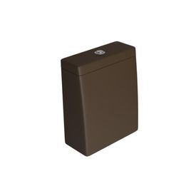 Caixa Acoplada com Acionamento Duo Lk Marrom Fosco e Cromado - CD.23F.22