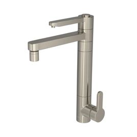 Misturador Monocomando para Cozinha de Mesa com Filtro Twin Click Inox