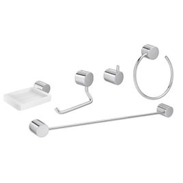 Kit de Acessórios com 5 Peças Flex Cromado