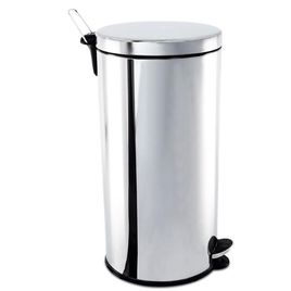 Lixeira com Pedal e Balde 30L Inox