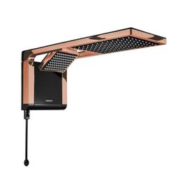 Chuveiro Acqua Duo Ultra Eletrônico Com Ducha 220V 6800W Preto e Rose Gold