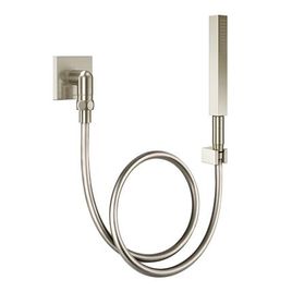 Ducha Manual Com Joelho 90° Square Níquel Escovado